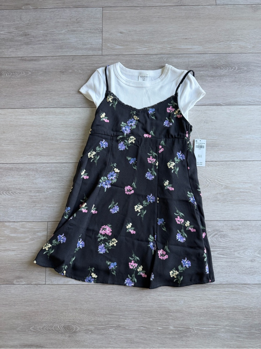 Abercrombie kids babydoll twofer mini dress girls size 9/10